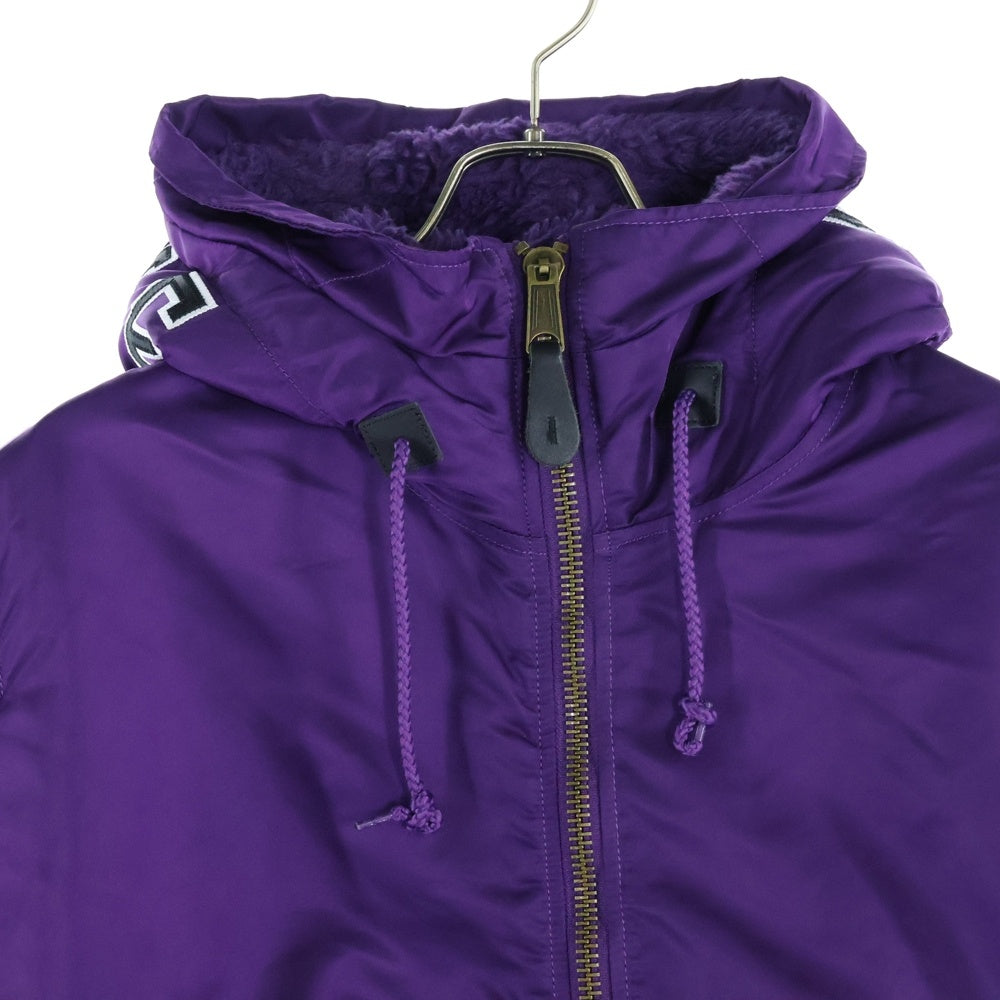 SUPREME(シュプリーム) 21AW Hooded MA-1 フーデッドMA-1 ジップアップジャケット ブルゾン パープル