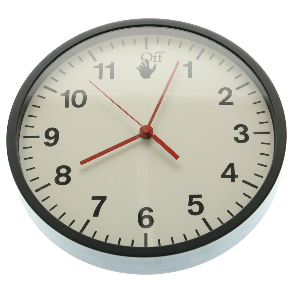 OFF-WHITE(オフホワイト) WALL CLOCK ウォールクロック 壁掛け時計 ブラック/ホワイト OHZL018020MET0011010　■