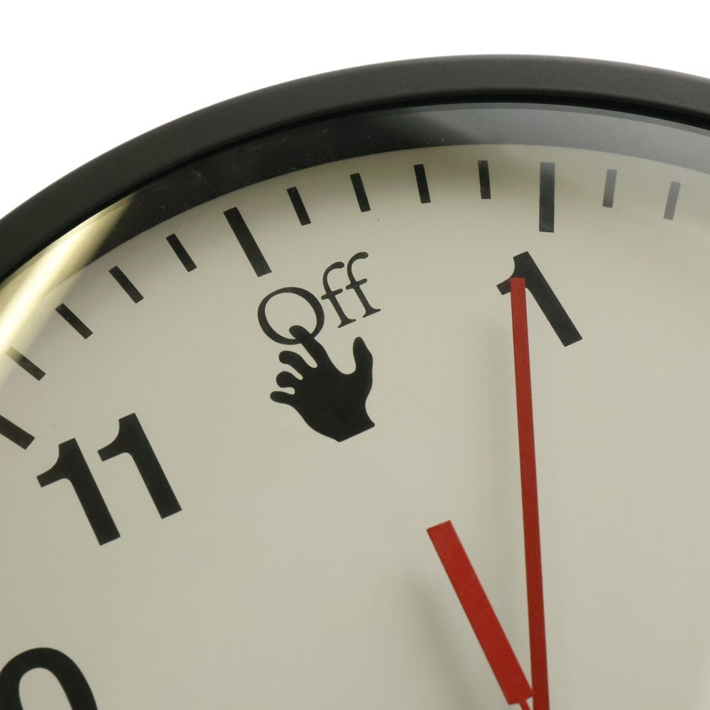 OFF-WHITE(オフホワイト) WALL CLOCK ウォールクロック 壁掛け時計 ブラック/ホワイト OHZL018020MET0011010　■