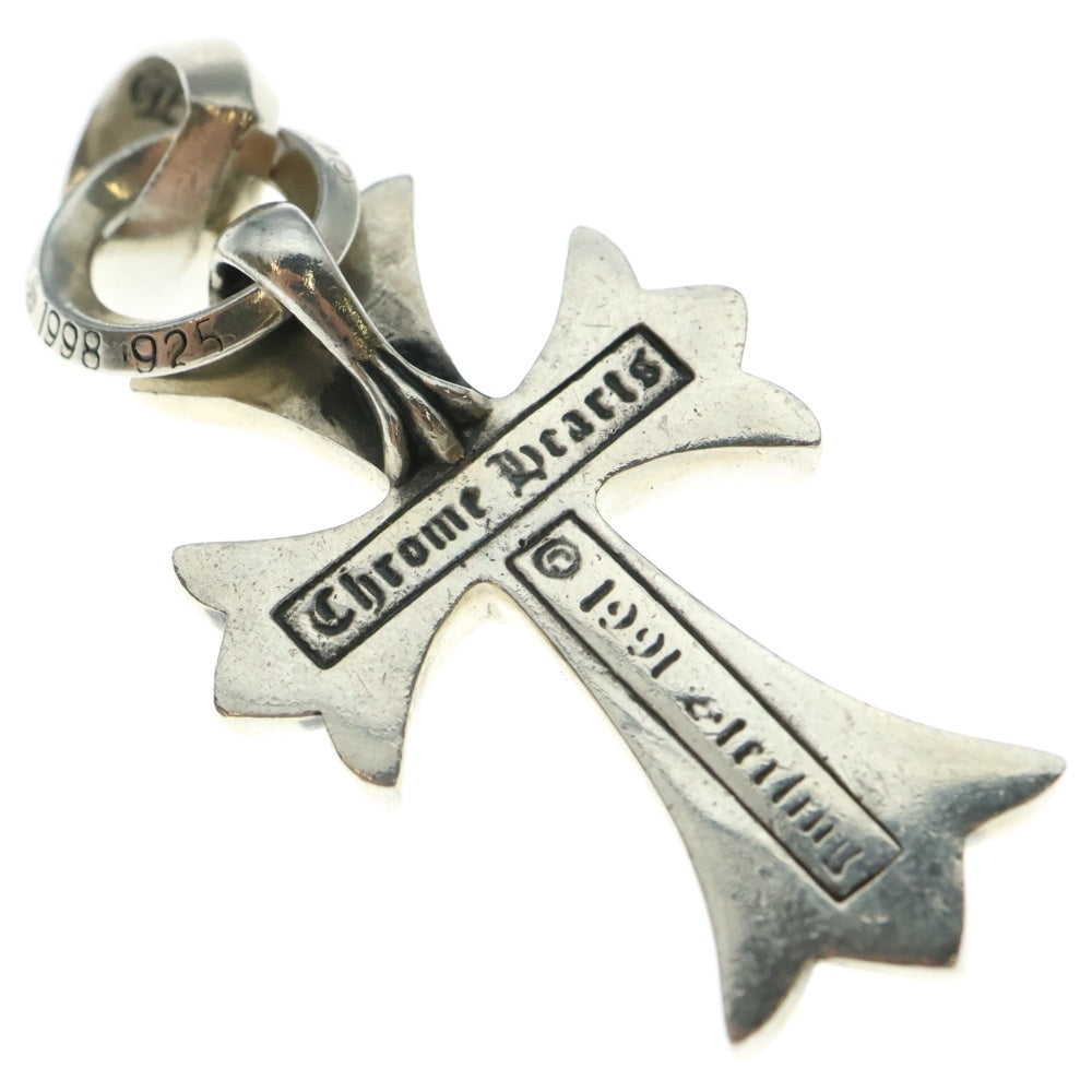 CHROME HEARTS(クロムハーツ) CH CRS SML W/BALE Wベイル スモールCHクロス ペンダントトップ シルバー BCA218