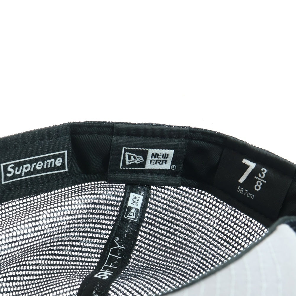 SUPREME(シュプリーム) 23SS ×NEWERA Box Logo Mesh Back Cap ボックスロゴ メッシュバックキャップ 帽子 ネイビー