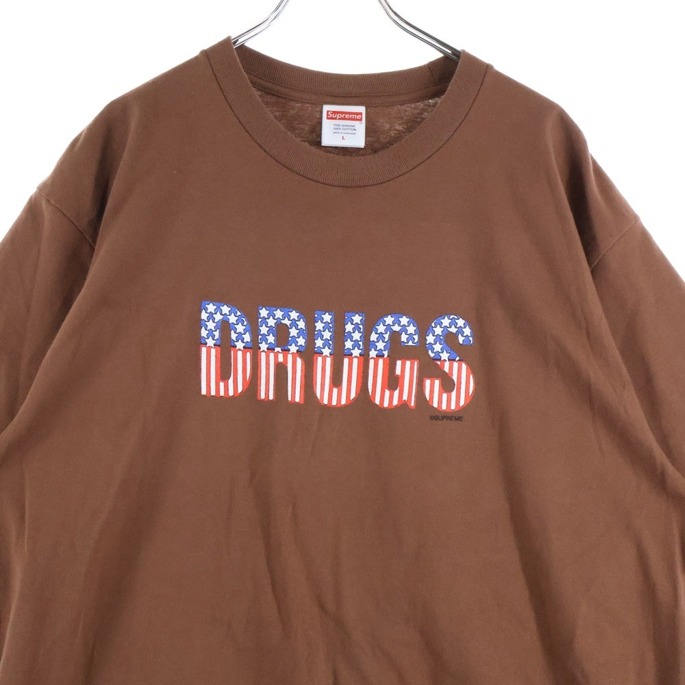 SUPREME(シュプリーム) 24AW Drugs Tee ドラッグスTシャツ 半袖カットソー ブラウン
