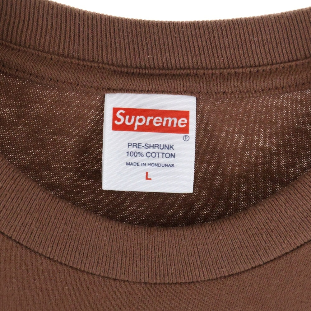 SUPREME(シュプリーム) 24AW Drugs Tee ドラッグスTシャツ 半袖カットソー ブラウン