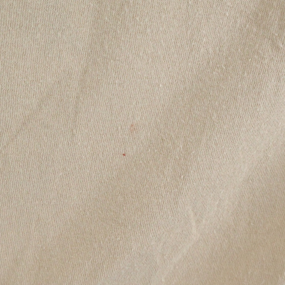 TENDERLOIN(テンダーロイン) ZIG-ZAG MAN ロゴプリント バックプリント クルーネックTシャツ コットン ベージュ