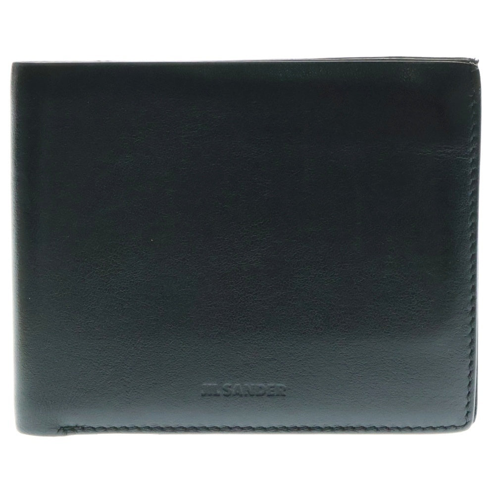 JIL SANDER(ジルサンダー) 二つ折り財布 レザーカードケース ブラック J25UI0001 P4966