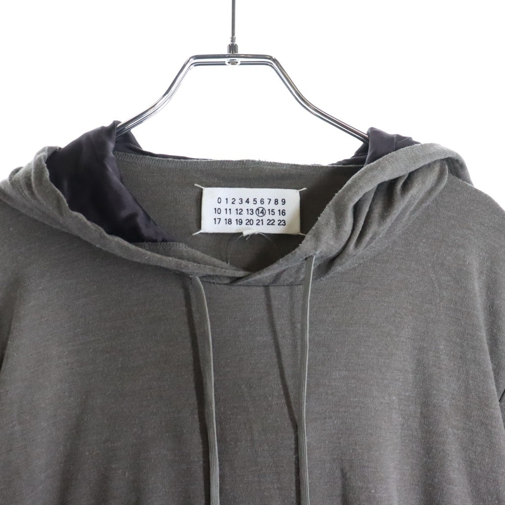 Maison Margiela 14(メゾンマルジェラ) PULLOVER FOODIE プルオーバーパーカー レーヨン カーキ S30GC0548