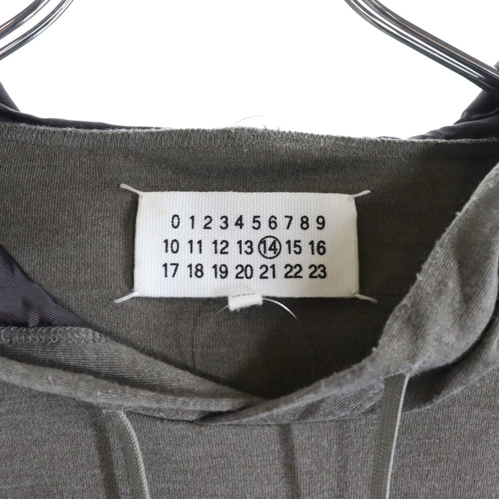Maison Margiela 14(メゾンマルジェラ) PULLOVER FOODIE プルオーバーパーカー レーヨン カーキ S30GC0548