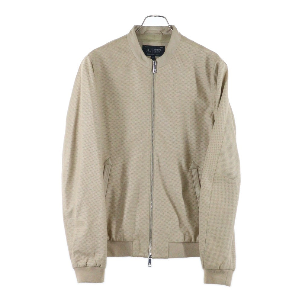 ARMANI JEANS(アルマーニ ジーンズ) レザーボンバージャケット ベージュ B73FA C6
