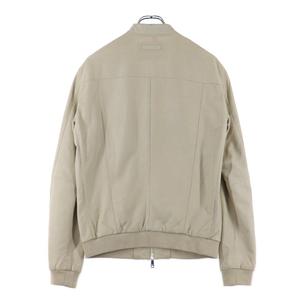 ARMANI JEANS(アルマーニ ジーンズ) レザーボンバージャケット ベージュ B73FA C6