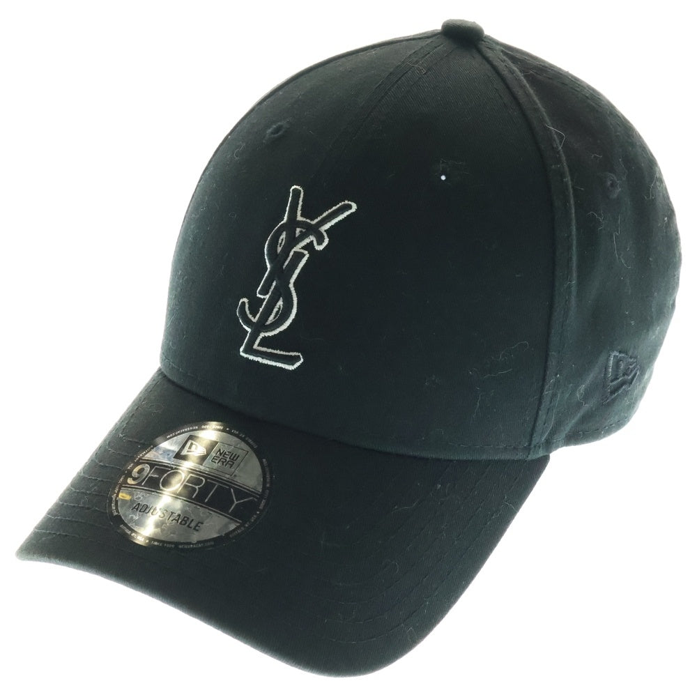 SAINT LAURENT PARIS(サンローランパリ) ×NEW ERA 9FORTY YSL 687687YCL361000 モノグラム キャップ YSLロゴ 帽子 ブラック