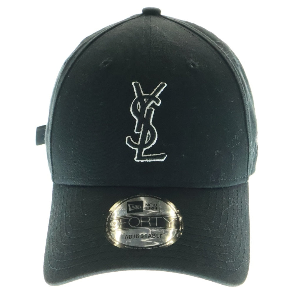 SAINT LAURENT PARIS(サンローランパリ) ×NEW ERA 9FORTY YSL 687687YCL361000 モノグラム キャップ YSLロゴ 帽子 ブラック