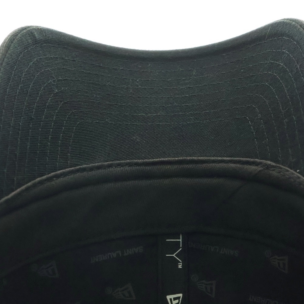 SAINT LAURENT PARIS(サンローランパリ) ×NEW ERA 9FORTY YSL 687687YCL361000 モノグラム キャップ YSLロゴ 帽子 ブラック