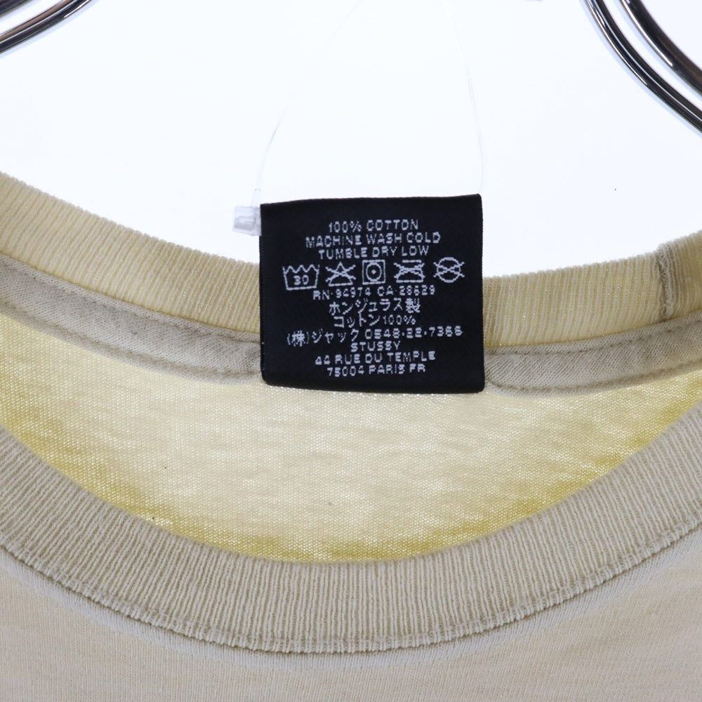 STUSSY(ステューシー) 8BALL FADE TEE 8ボール フェード 半袖Tシャツ カットソー ベージュ