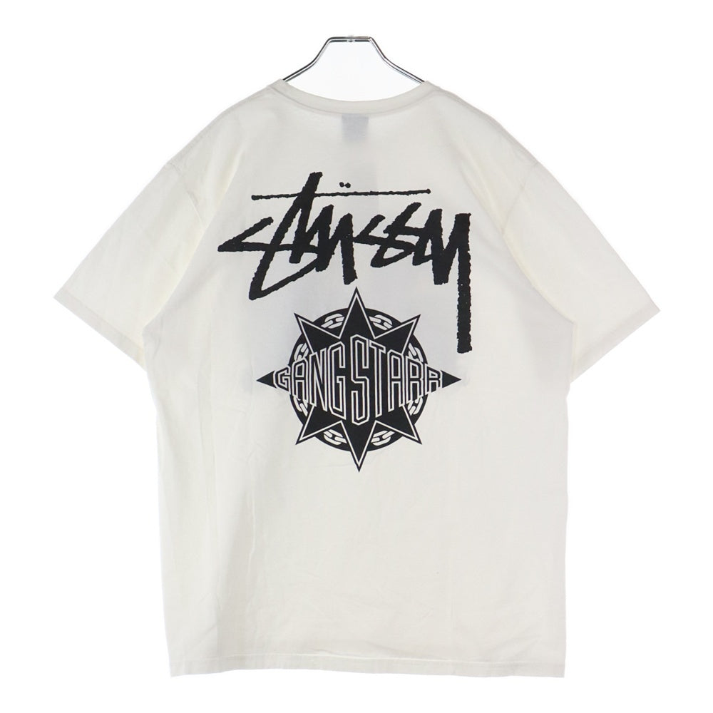 STUSSY(ステューシー) × Gang Starr Take It Personal Tee ギャングスター テイクイットパーソナル 半袖Tシャツ カットソー ホワイト