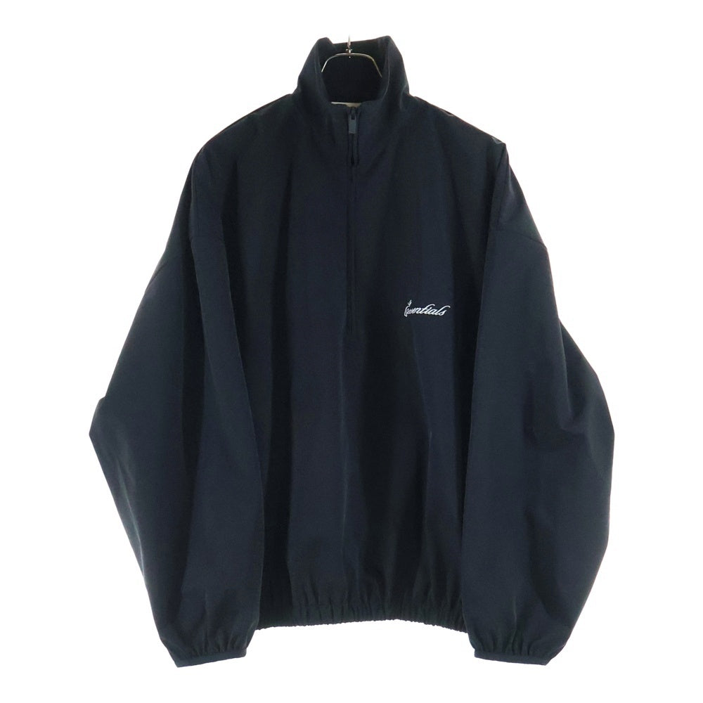 ESSENTIALS FEAR OF GOD(エッセンシャル フィアオブゴッド) SPORTY NYLON HALF ZIP スポーティー ナイロンハーフジップ ジャケット ブラック