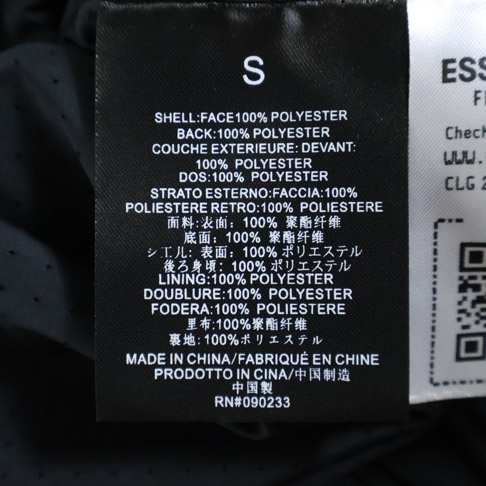 ESSENTIALS FEAR OF GOD(エッセンシャル フィアオブゴッド) SPORTY NYLON HALF ZIP スポーティー ナイロンハーフジップ ジャケット ブラック