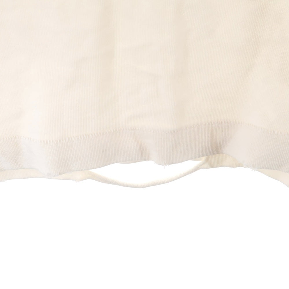 ASKYURSELF(アスクユアセルフ) ヴィンテージ ビッグロゴ 半袖Tシャツ カットソー ホワイト/ブルー