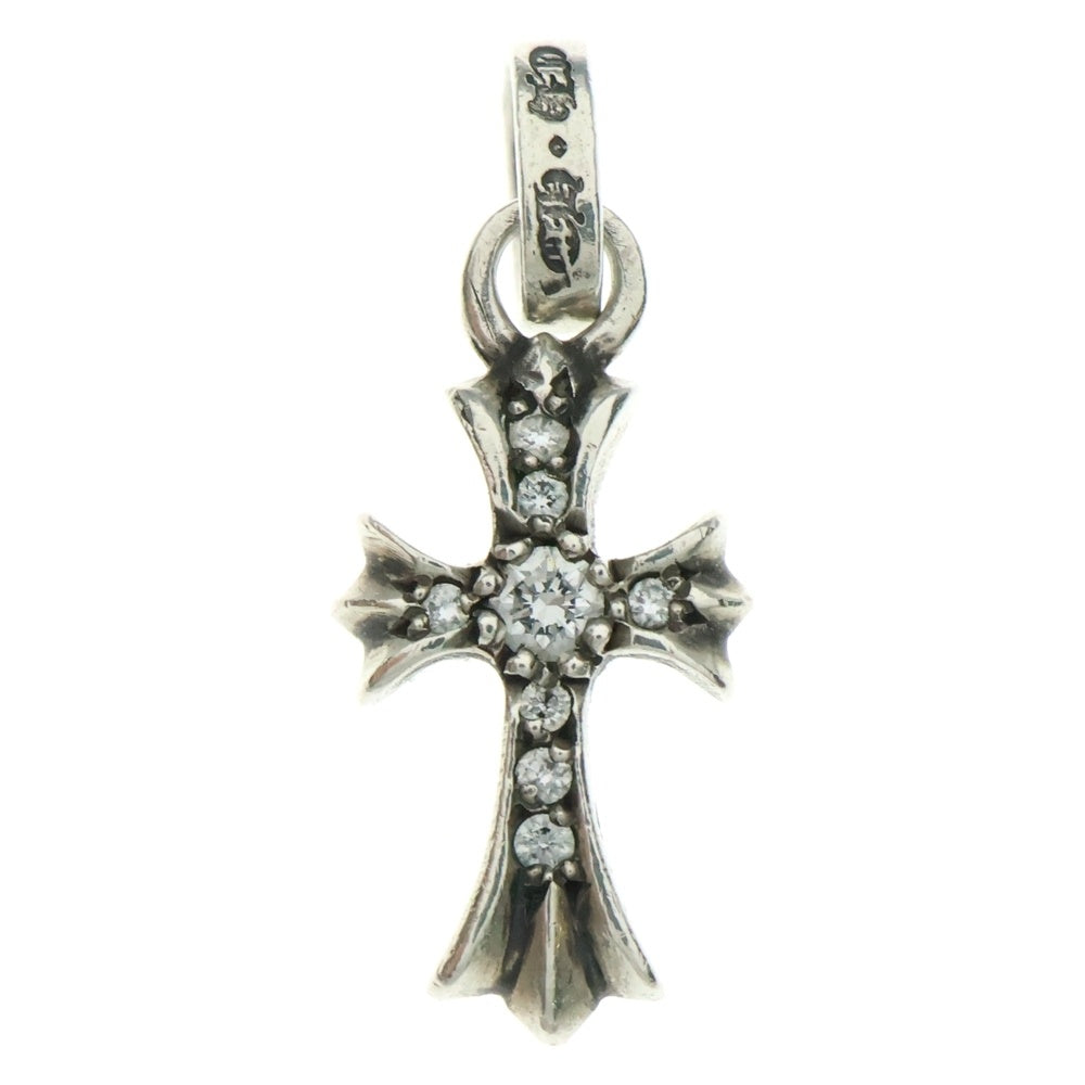 CHROME HEARTS(クロムハーツ) CRS BBYFAT P DMND ベイビーファットクロス PAVEダイヤ ペンダントトップ シルバーBCA234