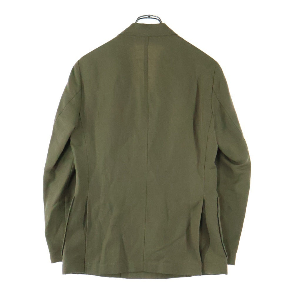 TOMORROWLAND PILGRIM(トゥモローランド ピルグリム) リネンウール ダブルブレステッド6Bスーツ セットアップ カーキ 61-07-31-07004