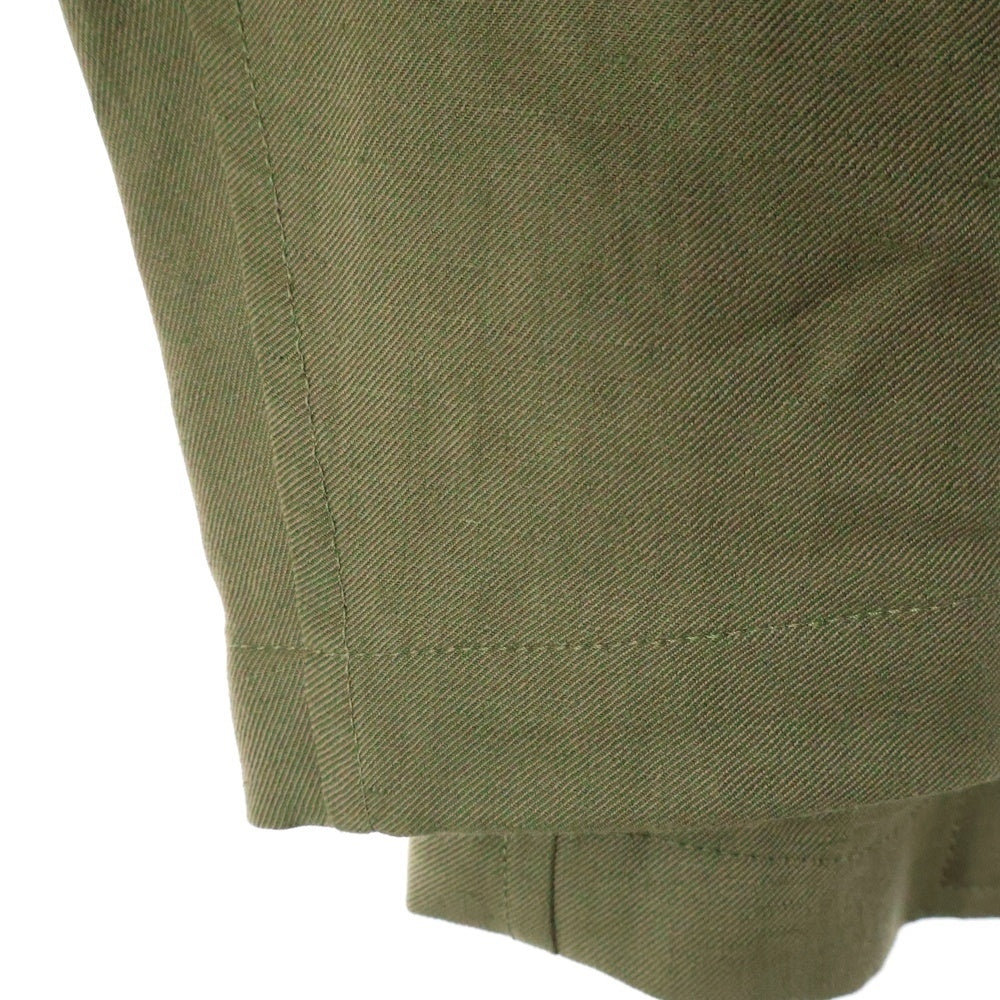 TOMORROWLAND PILGRIM(トゥモローランド ピルグリム) リネンウール ダブルブレステッド6Bスーツ セットアップ カーキ 61-07-31-07004