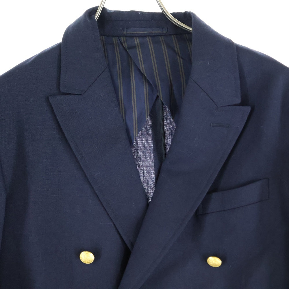 TOMORROWLAND(トゥモローランド) ウール ダブルブレステッド6Bスーツジャケット ネイビー 63-07-31-07003