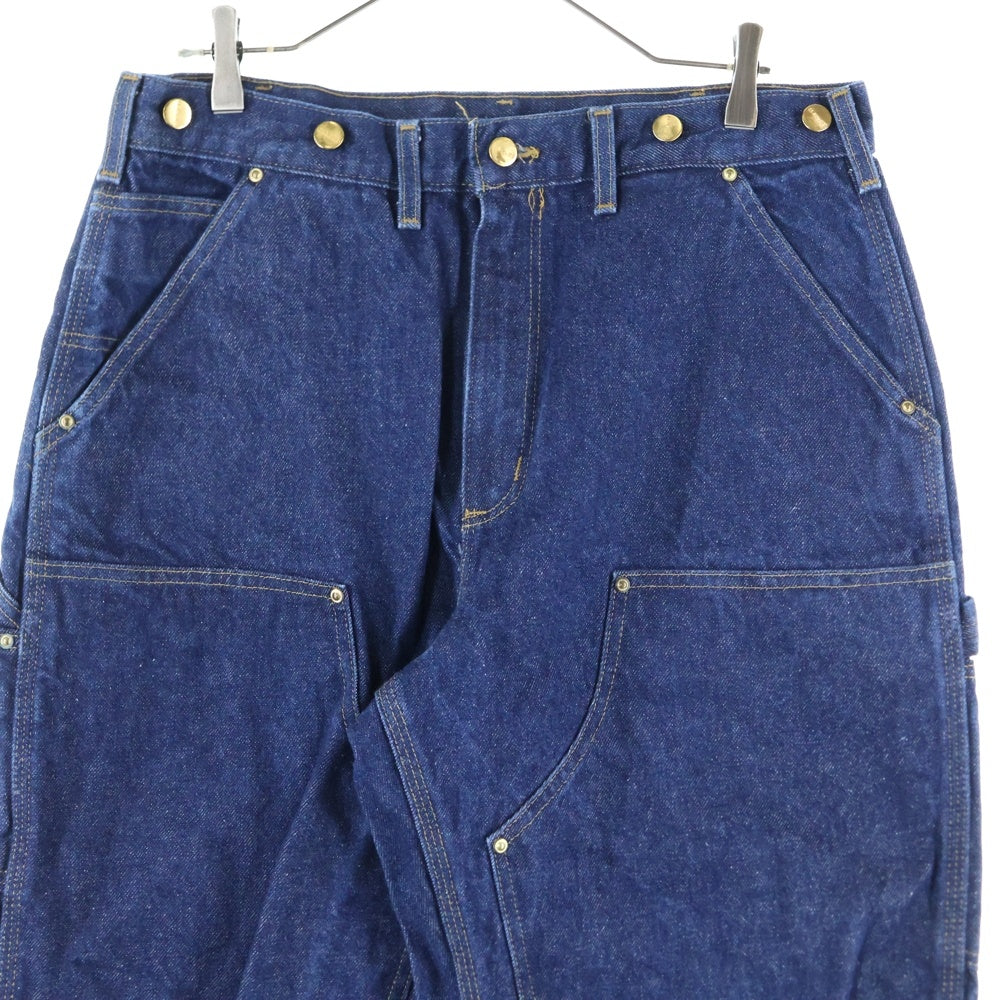 CARHARTT(カーハート) DOUBLE FRONT DENIM WORK PANT ダブルニー ボタン デニムワークパンツ インディゴ B07DNM
