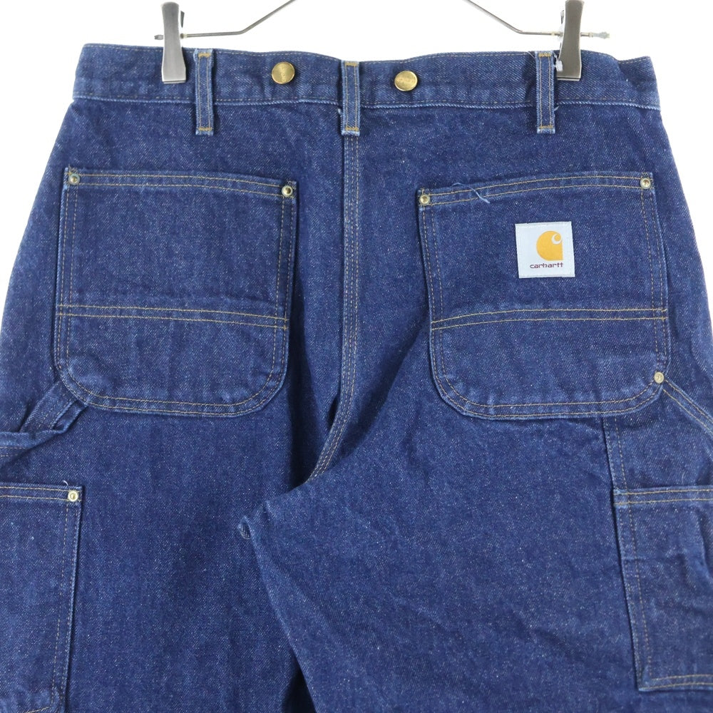CARHARTT(カーハート) DOUBLE FRONT DENIM WORK PANT ダブルニー ボタン デニムワークパンツ インディゴ B07DNM