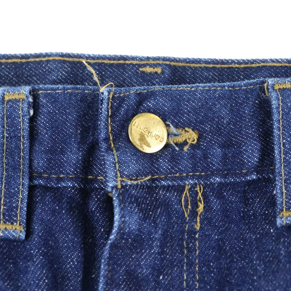 CARHARTT(カーハート) DOUBLE FRONT DENIM WORK PANT ダブルニー ボタン デニムワークパンツ インディゴ B07DNM