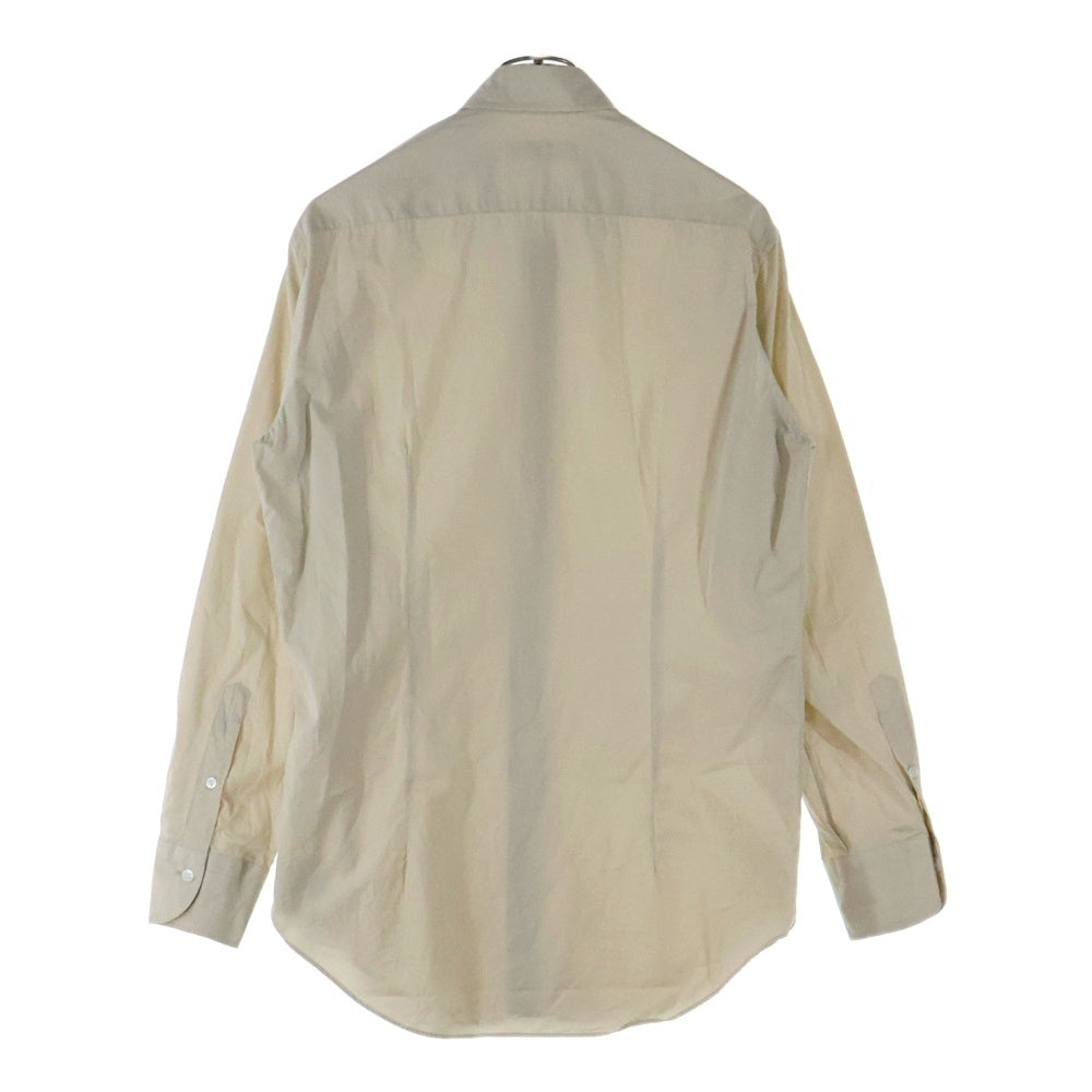 TOMORROWLAND PILGRIM(トゥモローランド ピルグリム) スーピマコットンブロード ワイドスプレッドカラー長袖シャツ ベージュ 61-01-31-01401