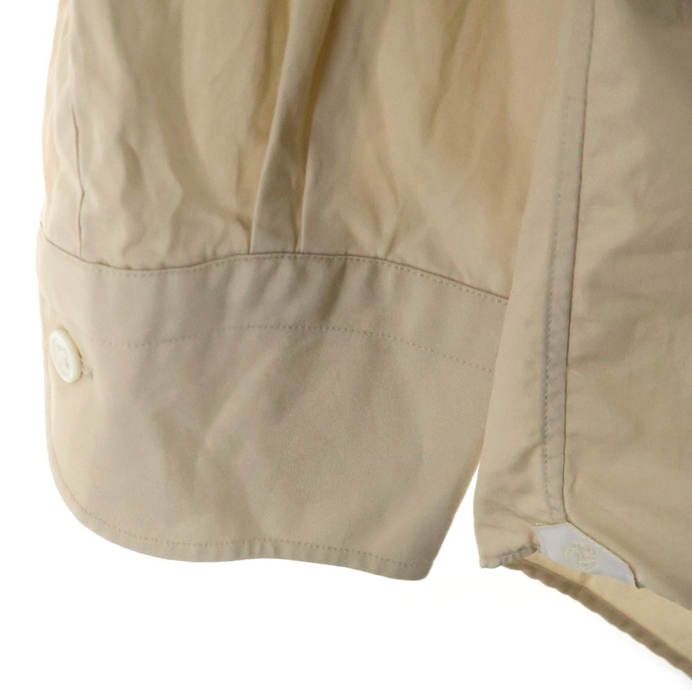 TOMORROWLAND PILGRIM(トゥモローランド ピルグリム) スーピマコットンブロード ワイドスプレッドカラー長袖シャツ ベージュ 61-01-31-01401