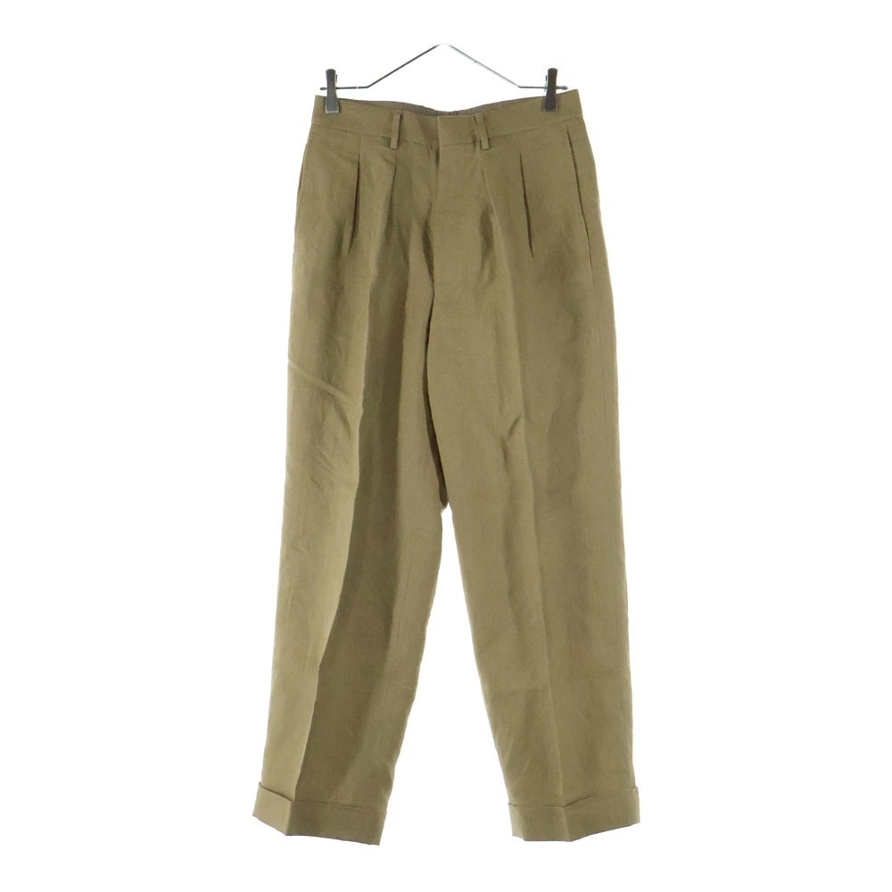 TOMORROWLAND PILGRIM(トゥモローランド ピルグリム) リネントロピカル ダブルブレステッド4Bスーツ セットアップ ベージュ 61-07-32-07003