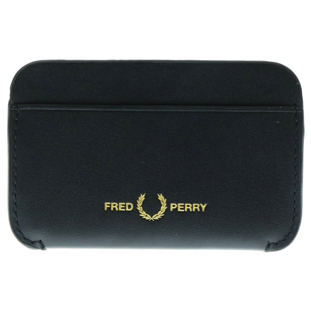 FRED PERRY(フレッドペリー) BOX GENUINE LEATHER CORDHORDER レザー カードホルダー ブラック