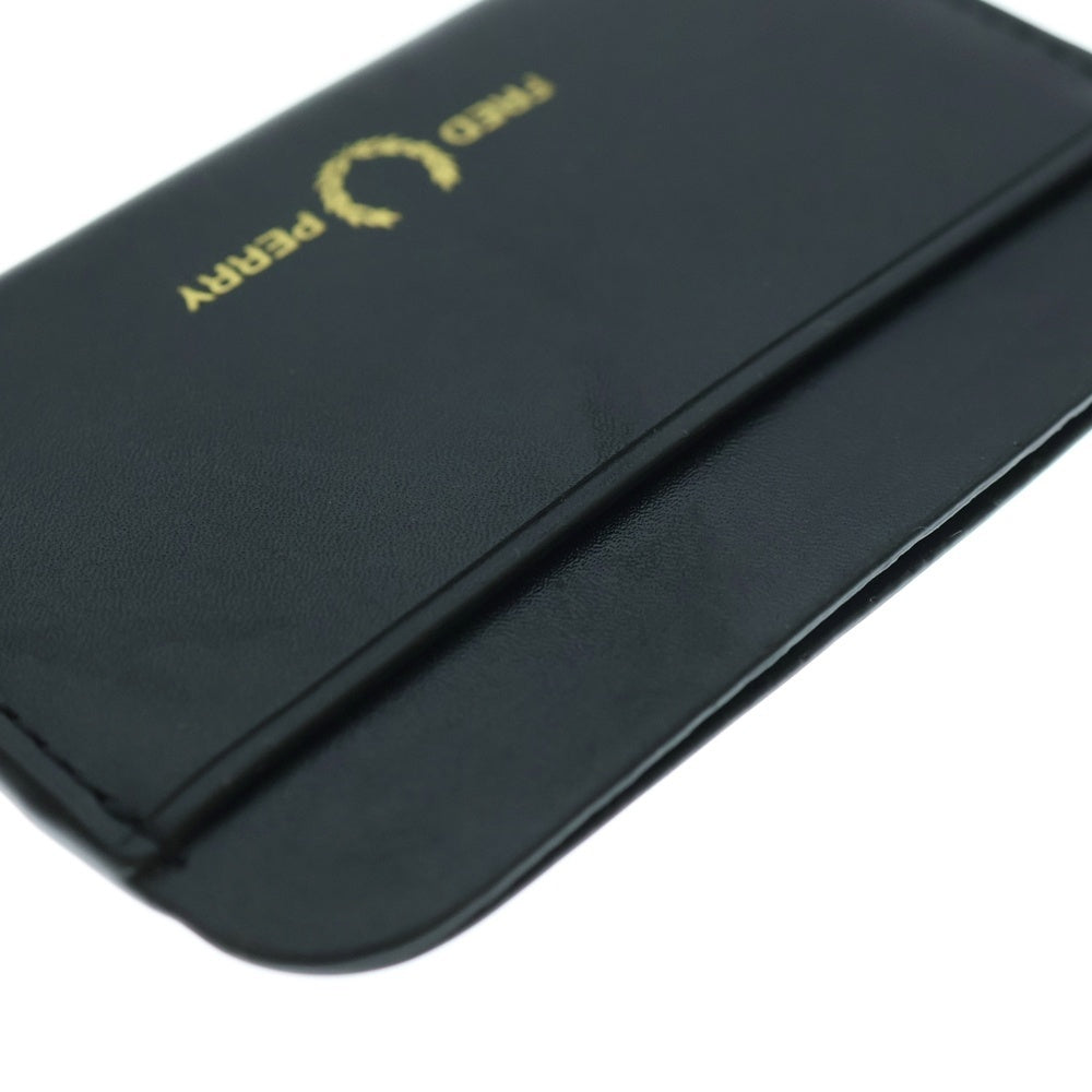 FRED PERRY(フレッドペリー) BOX GENUINE LEATHER CORDHORDER レザー カードホルダー ブラック