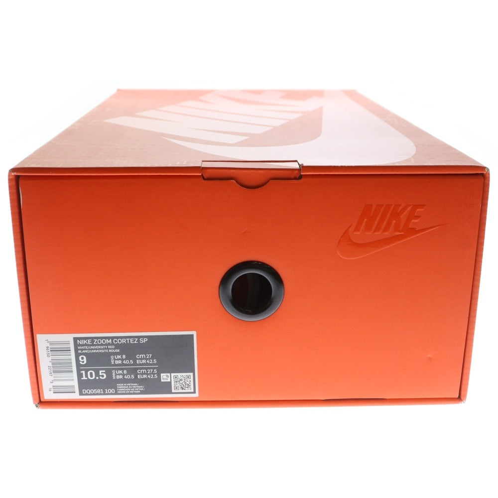 NIKE(ナイキ) ×sacai ZOOM CORTEZ WHITE AND UNIVERSITY RED DQ0581-100 サカイ ズーム コルテッツ ローカットスニーカー ホワイト/レッド/ブルー US9/27cm