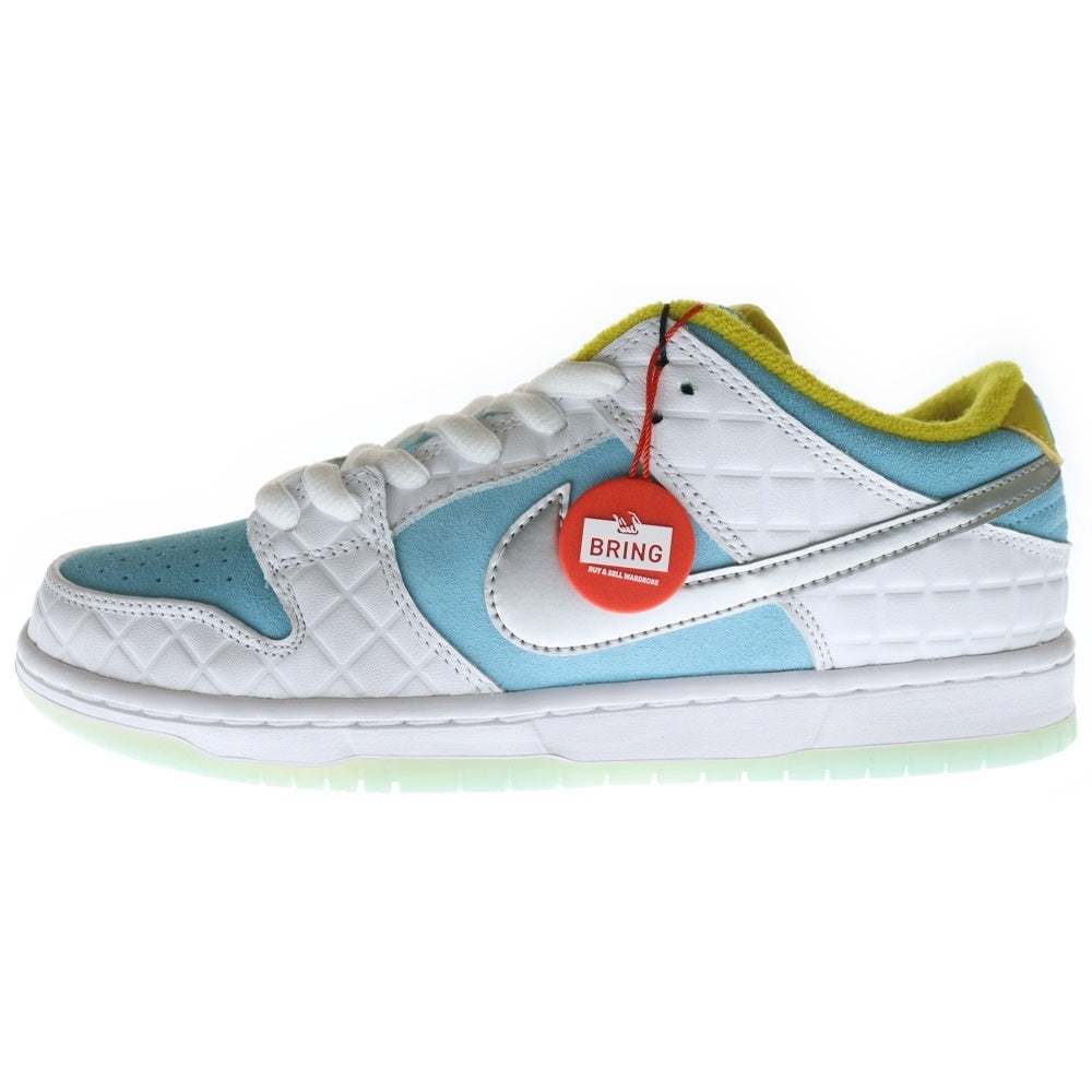 NIKE SB(ナイキエスビー) FTC DUNK LOW PRO QS Lagoon Pulse DH7687-400 ダンクロー ラグーンパルス ローカットスニーカー 銭湯 ライトブルー/ホワイト US8.5/26.5cm