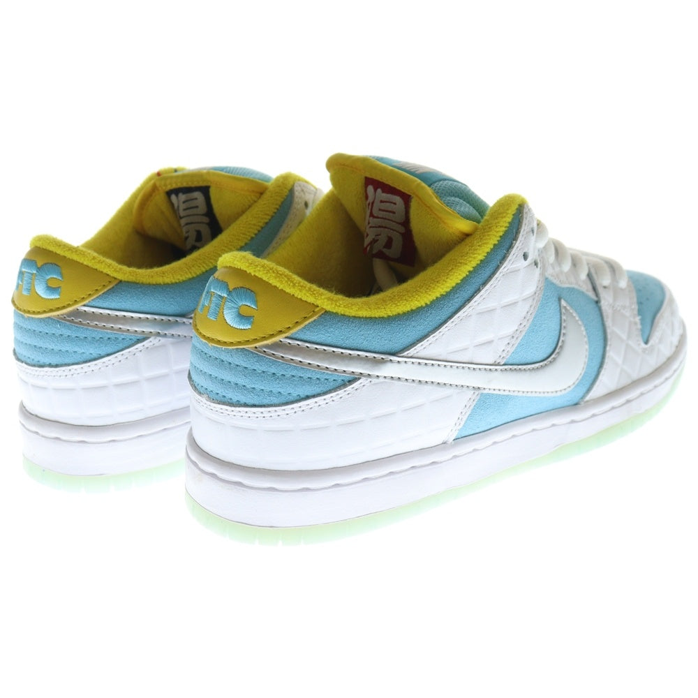 NIKE SB(ナイキエスビー) FTC DUNK LOW PRO QS Lagoon Pulse DH7687-400 ダンクロー ラグーンパルス ローカットスニーカー 銭湯 ライトブルー/ホワイト US8.5/26.5cm