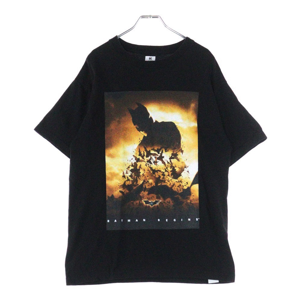 WACKO MARIA(ワコマリア) × DC THE DARK KNIGHT TRILOGY CREW NECK T-SHIRT クルーネック半袖カットソー ロゴ刺繍 ブラック