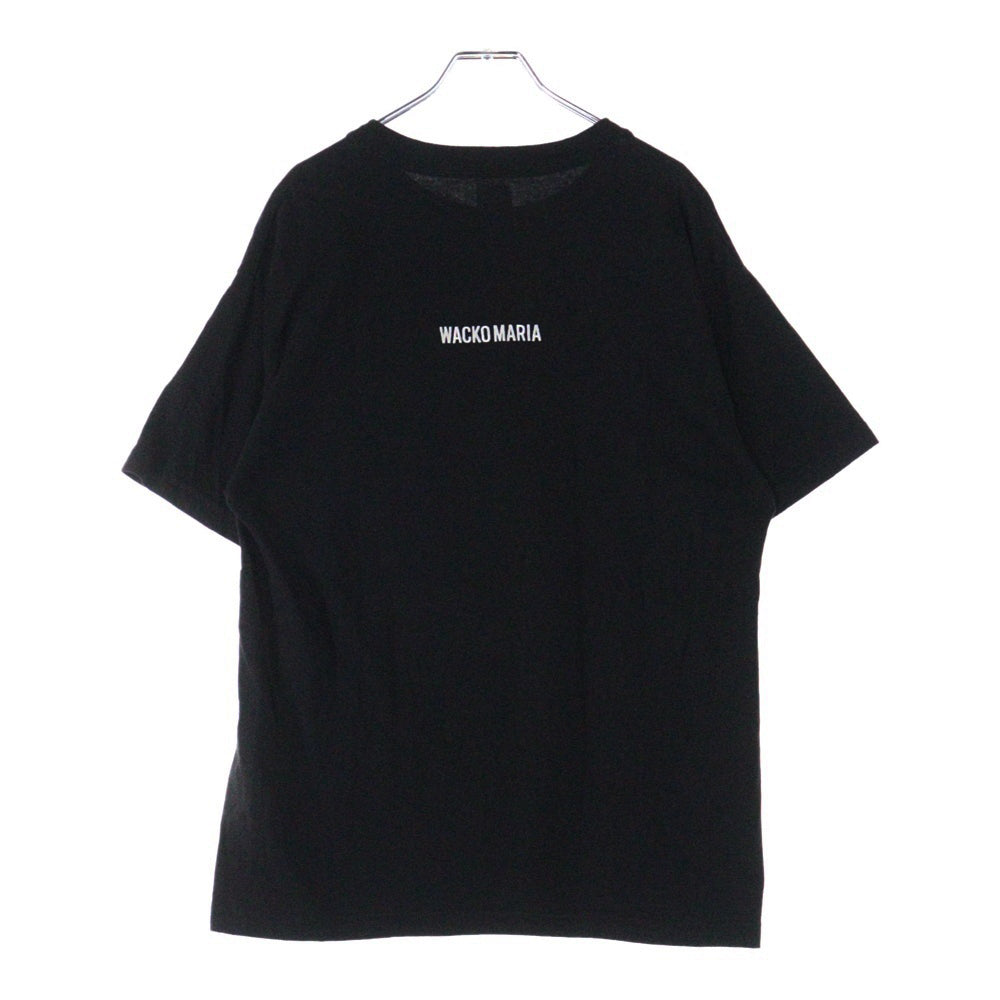 WACKO MARIA(ワコマリア) × DC THE DARK KNIGHT TRILOGY CREW NECK T-SHIRT クルーネック半袖カットソー ロゴ刺繍 ブラック