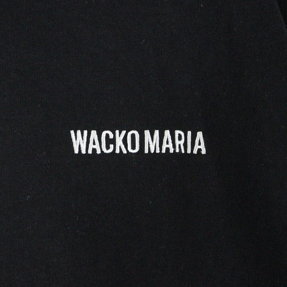 WACKO MARIA(ワコマリア) × DC THE DARK KNIGHT JOCKER CREW NECK T-SHIRT ジョーカー クルーネック半袖カットソー フロントロゴ刺繍 ブラック