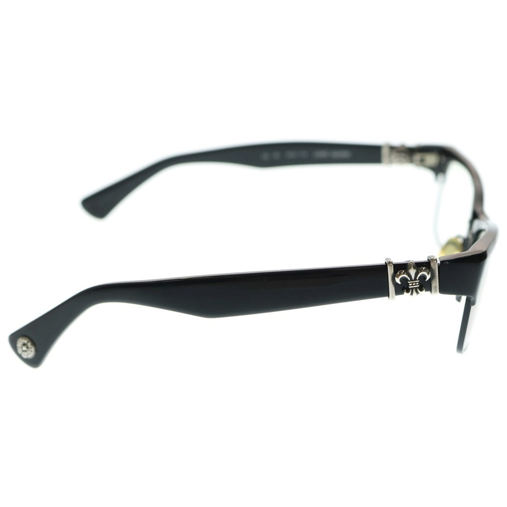 CHROME HEARTS(クロムハーツ) LOVE GLOVE フレアモチーフ アイウェア 眼鏡 ブラック/シルバー