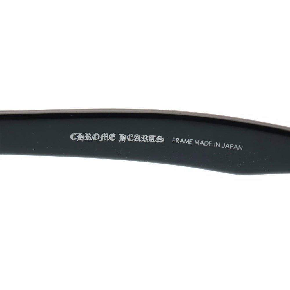 CHROME HEARTS(クロムハーツ) LOVE GLOVE フレアモチーフ アイウェア 眼鏡 ブラック/シルバー