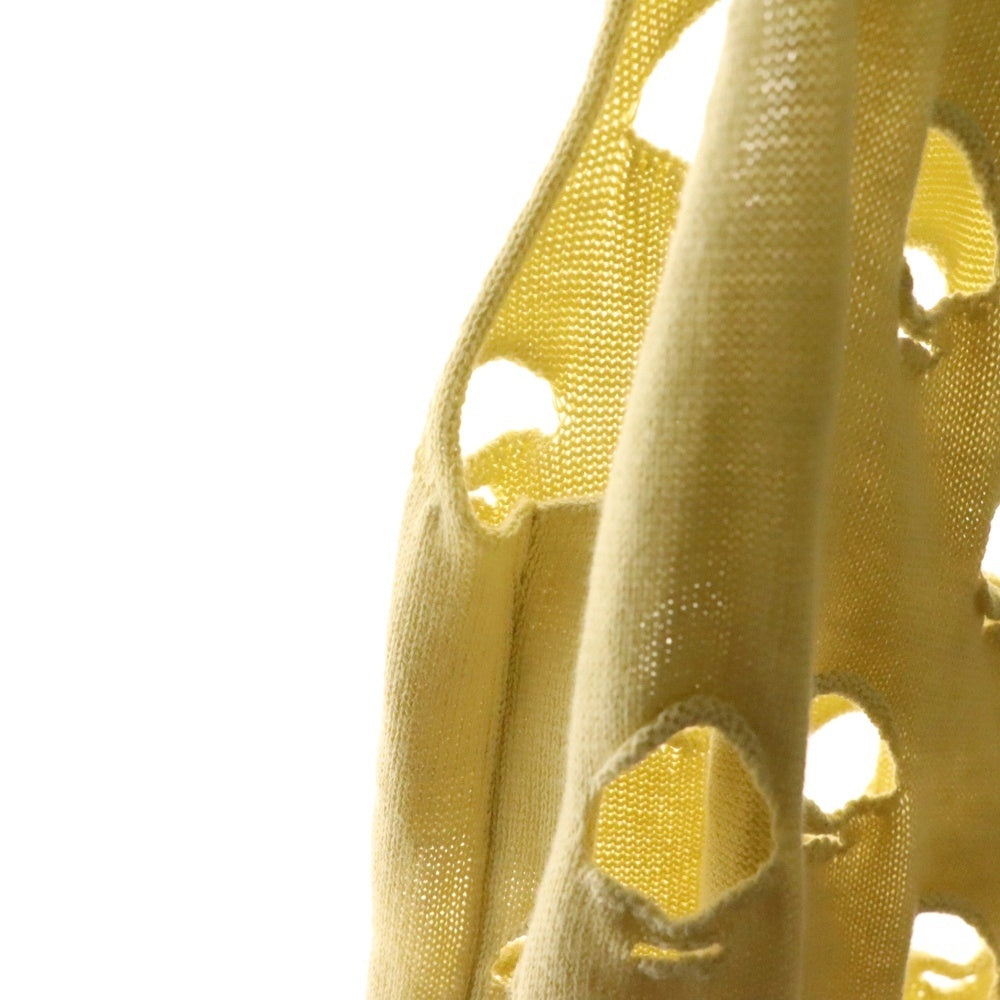 Vivienne Westwood Red Label(ヴィヴィアンウエストウッドレッドレーベル) ビッグホールニット ノースリーブワンピース イエロー レディース 16-12-151021