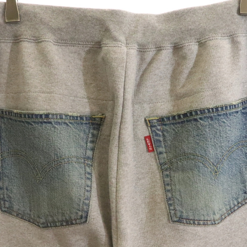 COMME des GARCONS JUNYA WATANABE MAN(コムデギャルソンジュンヤワタナベマン) 22AW デニム 切り替え イージー スウェットパンツ グレー/インディゴ JJ-P106