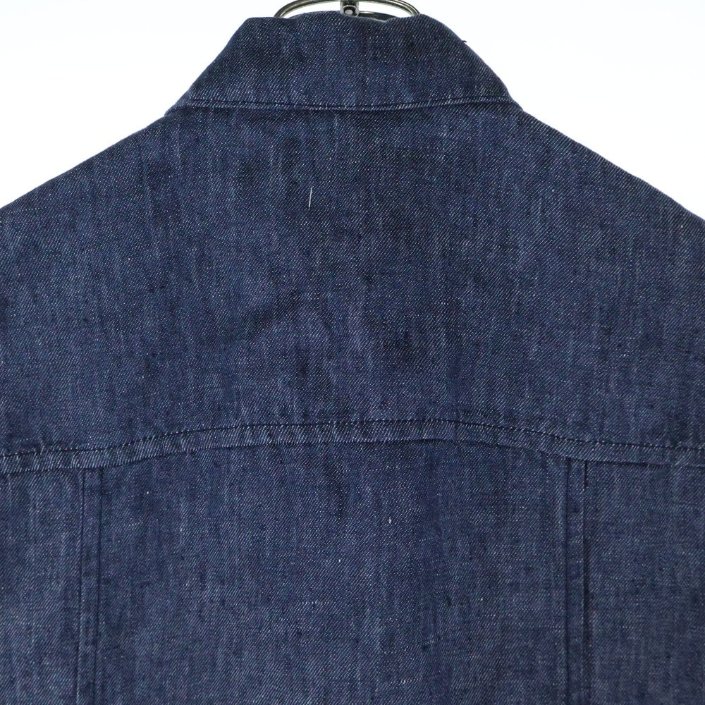 NO BRAND(ノーブランド) 6 ROKU ASA DENIM MOTIF VEST デニム ノースリーブベスト インディゴ 8625-243-0309