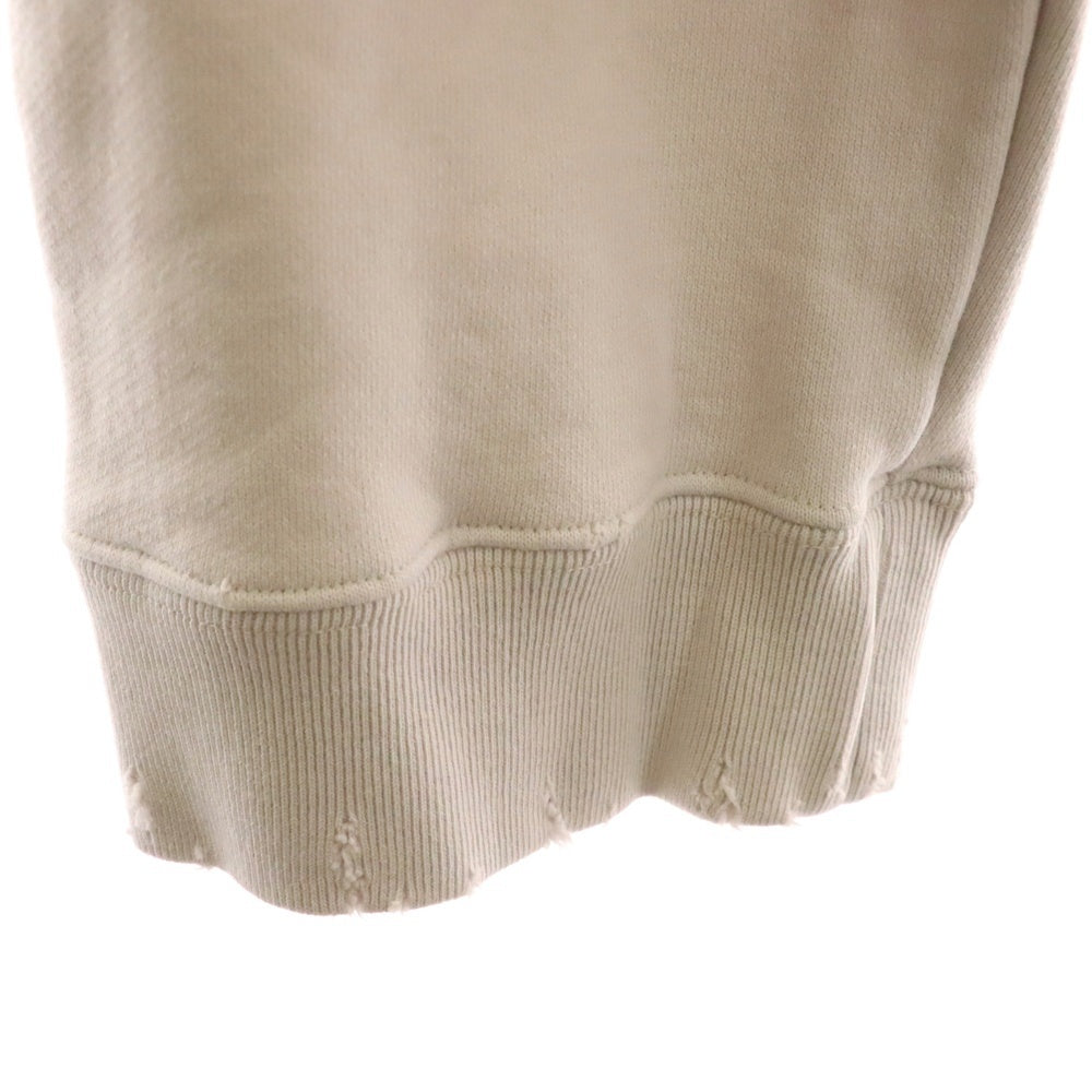 UNDERCOVER(アンダーカバー) 17AW Everyone lost their maps ダメージ加工 クロップド スウェットシャツ グレー