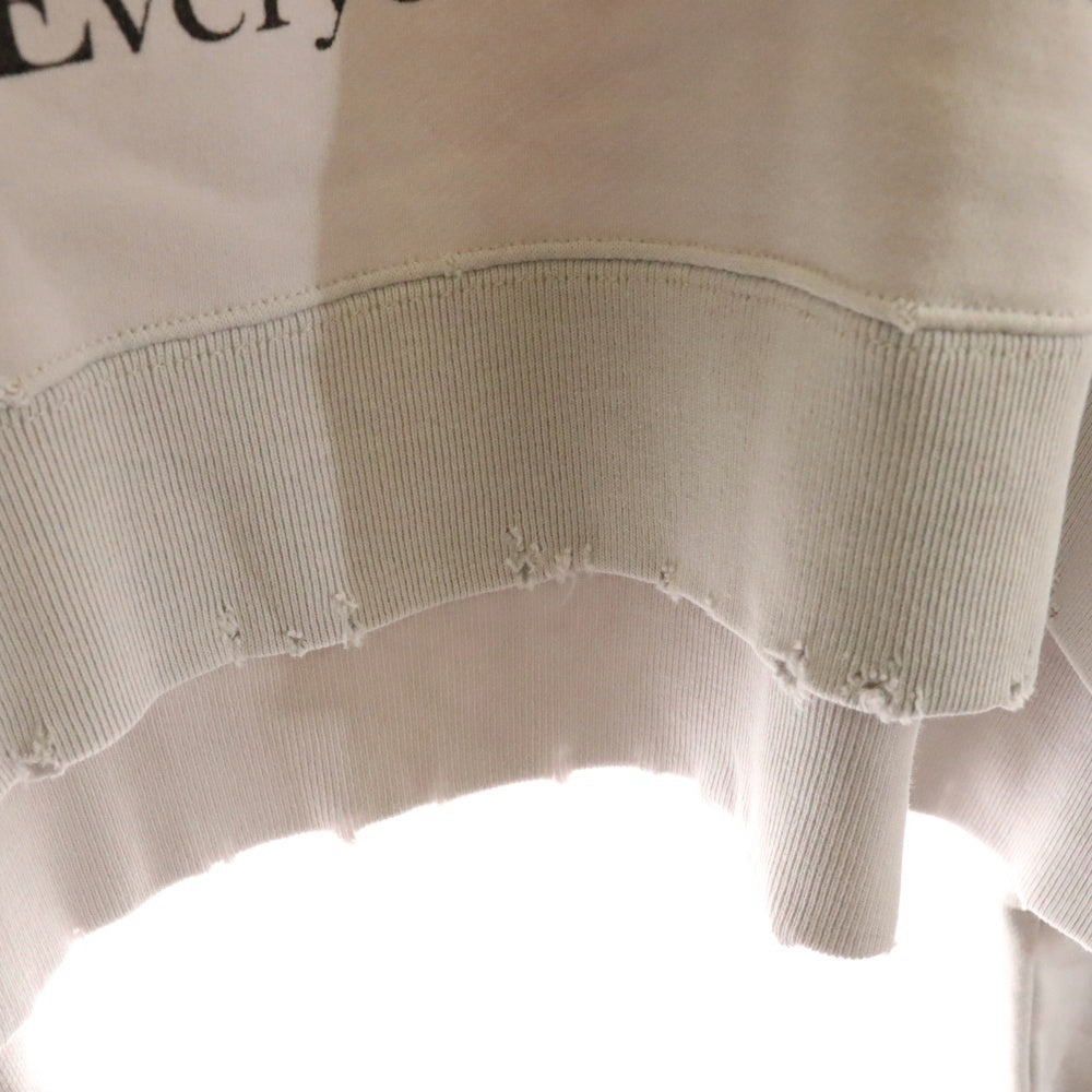 UNDERCOVER(アンダーカバー) 17AW Everyone lost their maps ダメージ加工 クロップド スウェットシャツ グレー