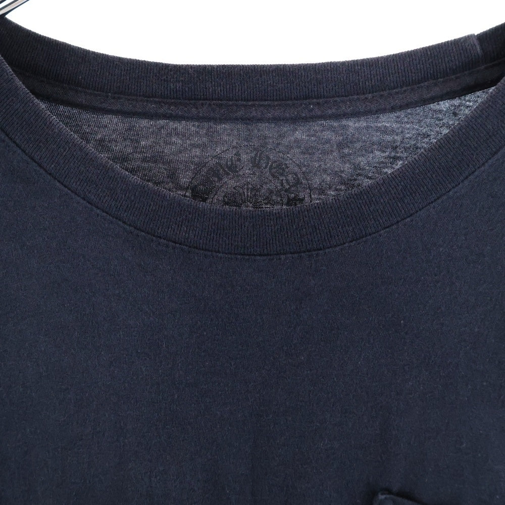 CHROME HEARTS(クロムハーツ) CH PLUS フロントCHプラスプリント 袖フローラルクロスプリント クルーネック ロングスリーブ長袖Tシャツ ブラック/イエロー