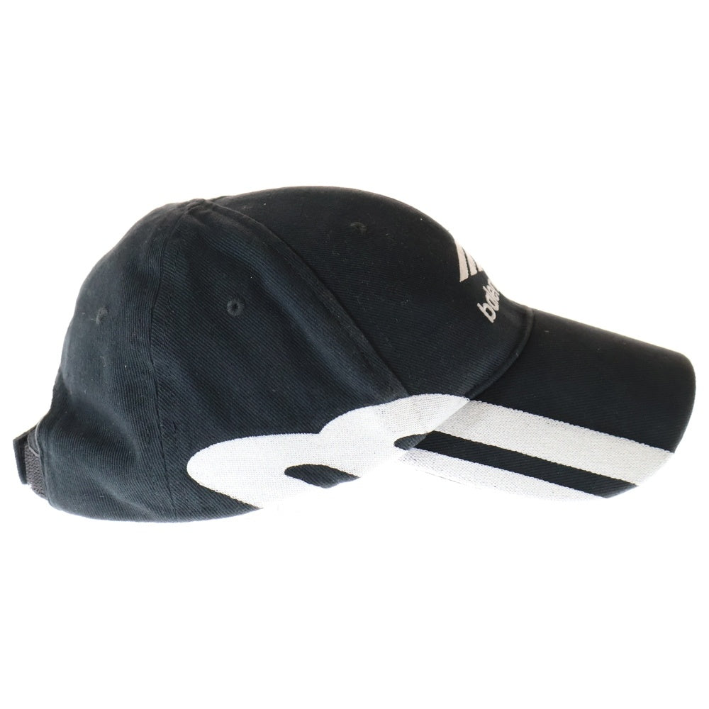 BALENCIAGA(バレンシアガ) 3B SPORTS ICON CAP ロゴ ベースボール キャップ 帽子 ブラック/ホワイト 766860 410