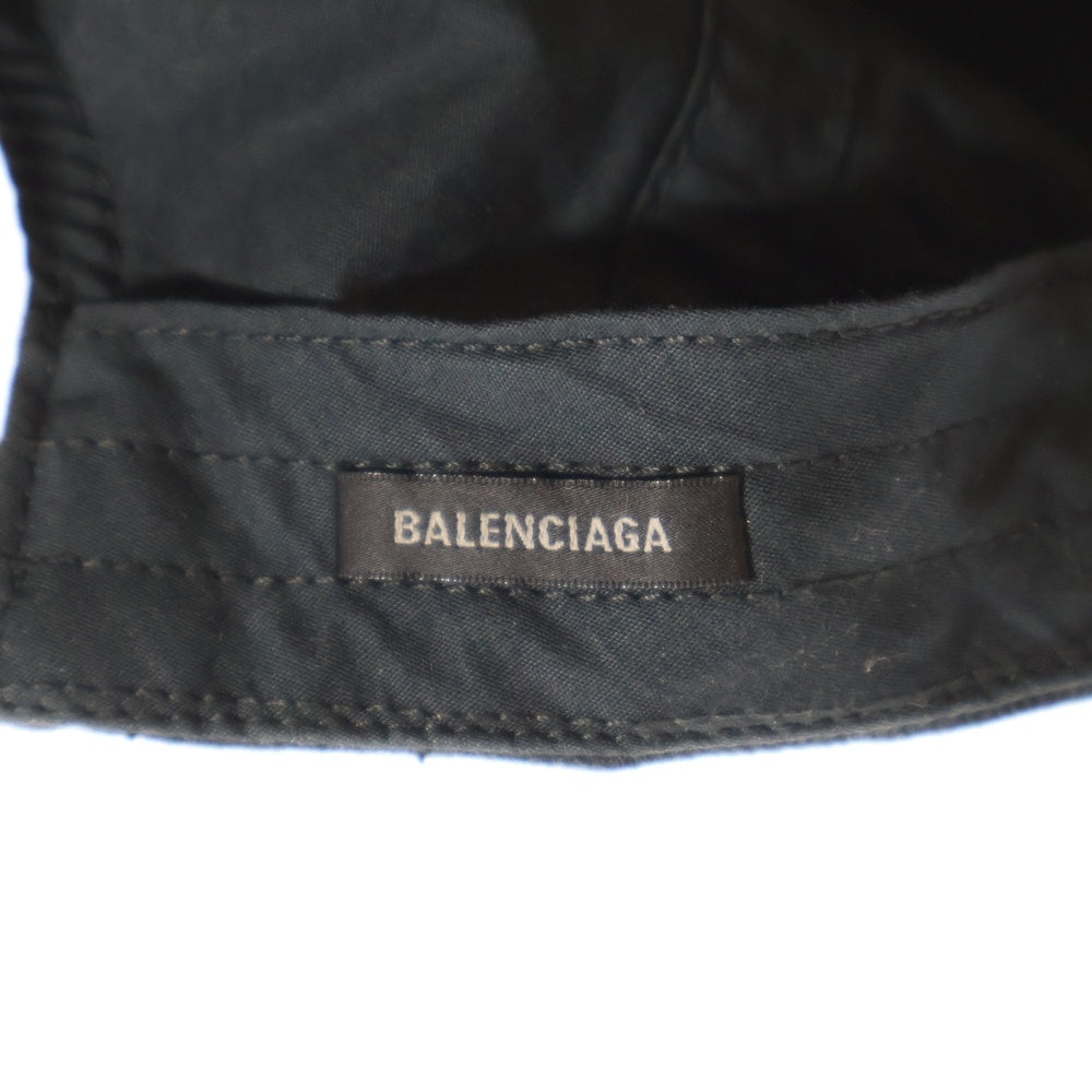 BALENCIAGA(バレンシアガ) 3B SPORTS ICON CAP ロゴ ベースボール キャップ 帽子 ブラック/ホワイト 766860 410
