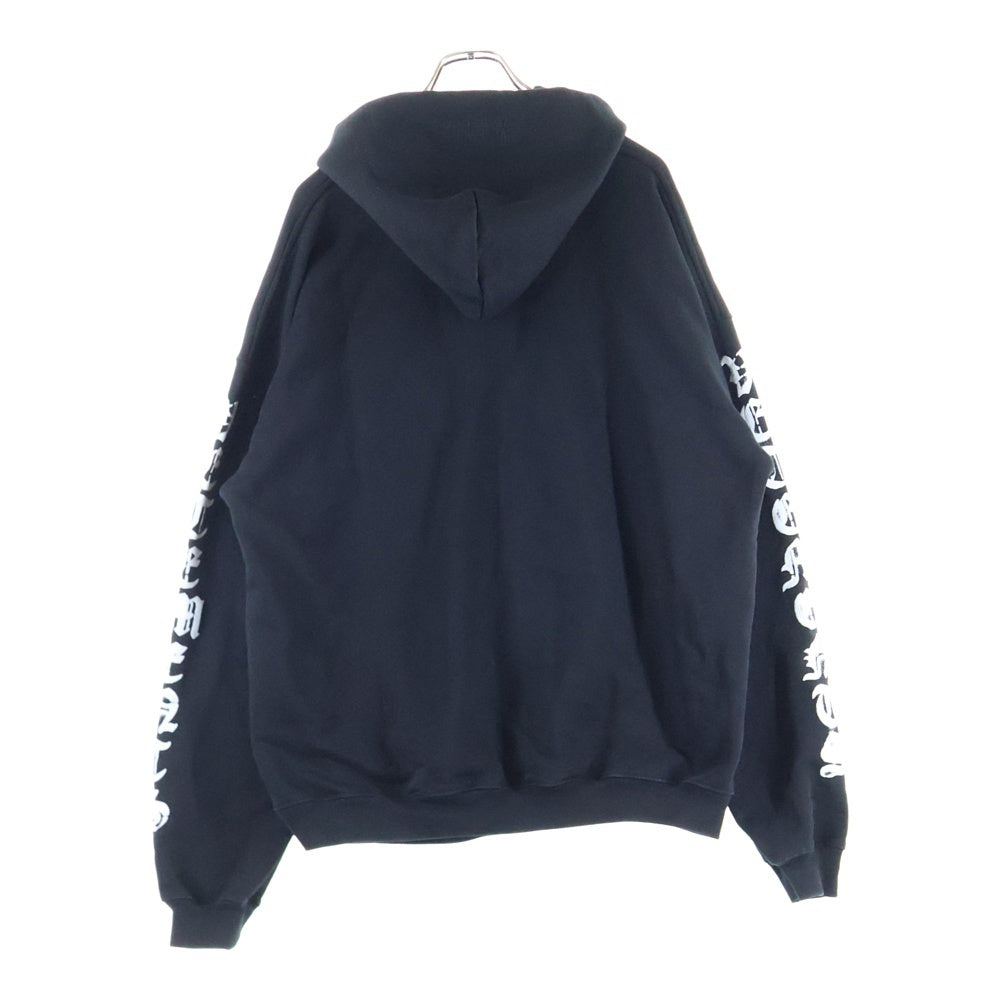VETEMENTS(ヴェトモン) 21SS ANARCHY GOTHIC HOODIE アナーキーゴシックフーディ プルオーバーパーカー UE51TR650B ブラック